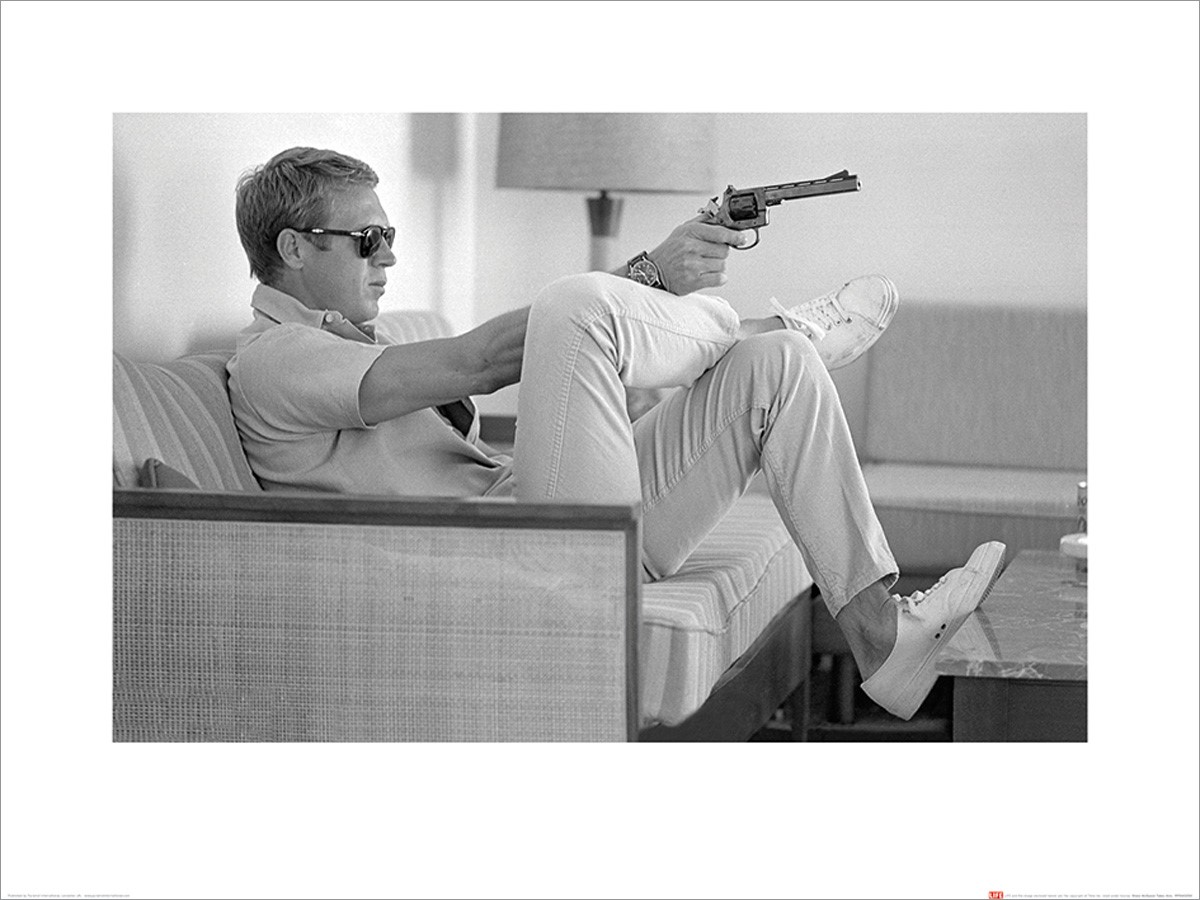 30cm x 43cm 12 inches x 17 inches Time Life Magazine Photo U.S Movie Wall Poster Print Steve MCQUEEN