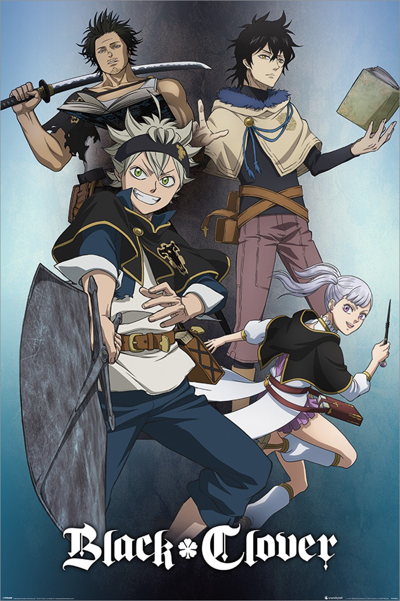 Black Clover poster wall art home decoration photo print 24/" x 36/"