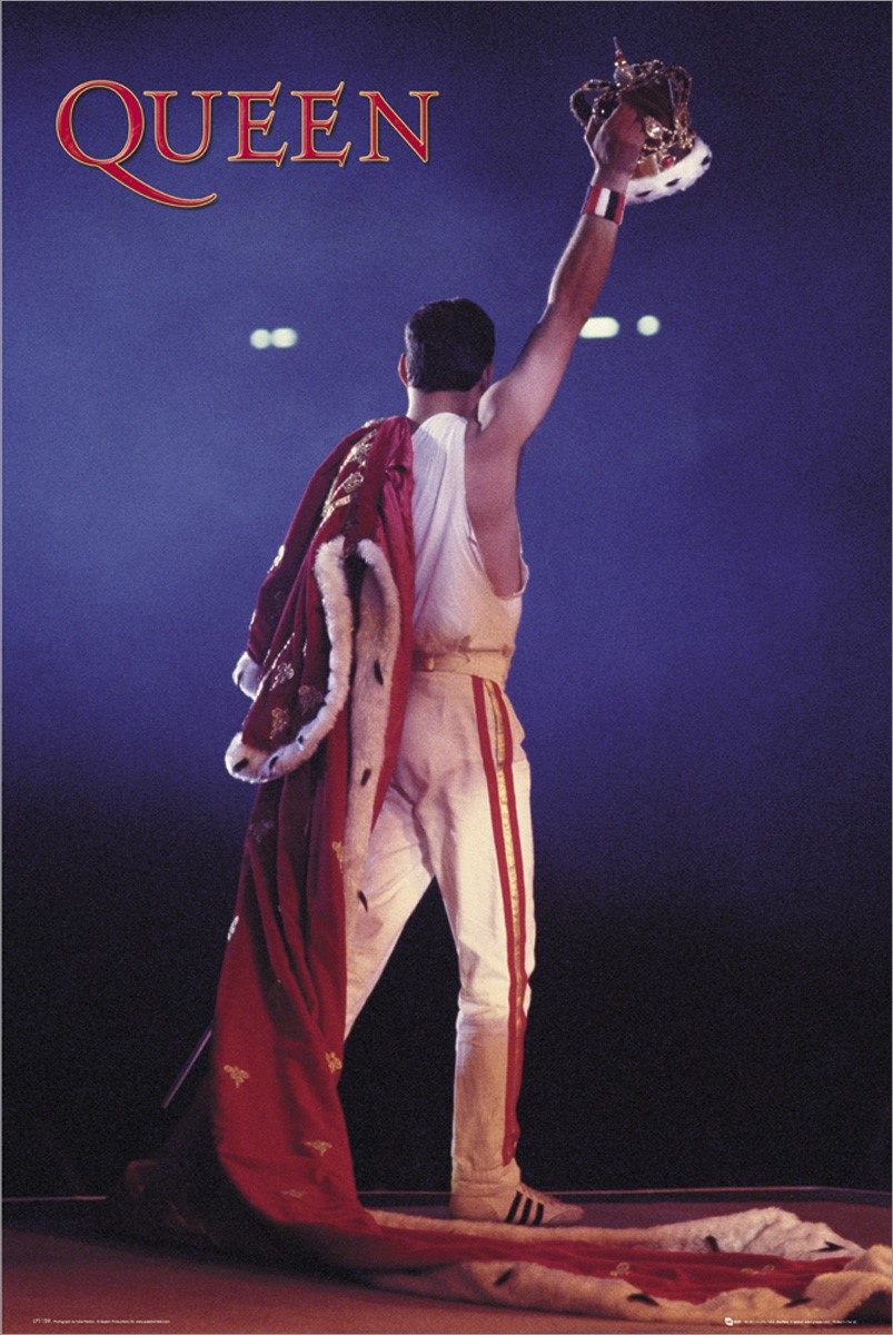 Freddie Mercury Crown, Queen Poster - Buy Online