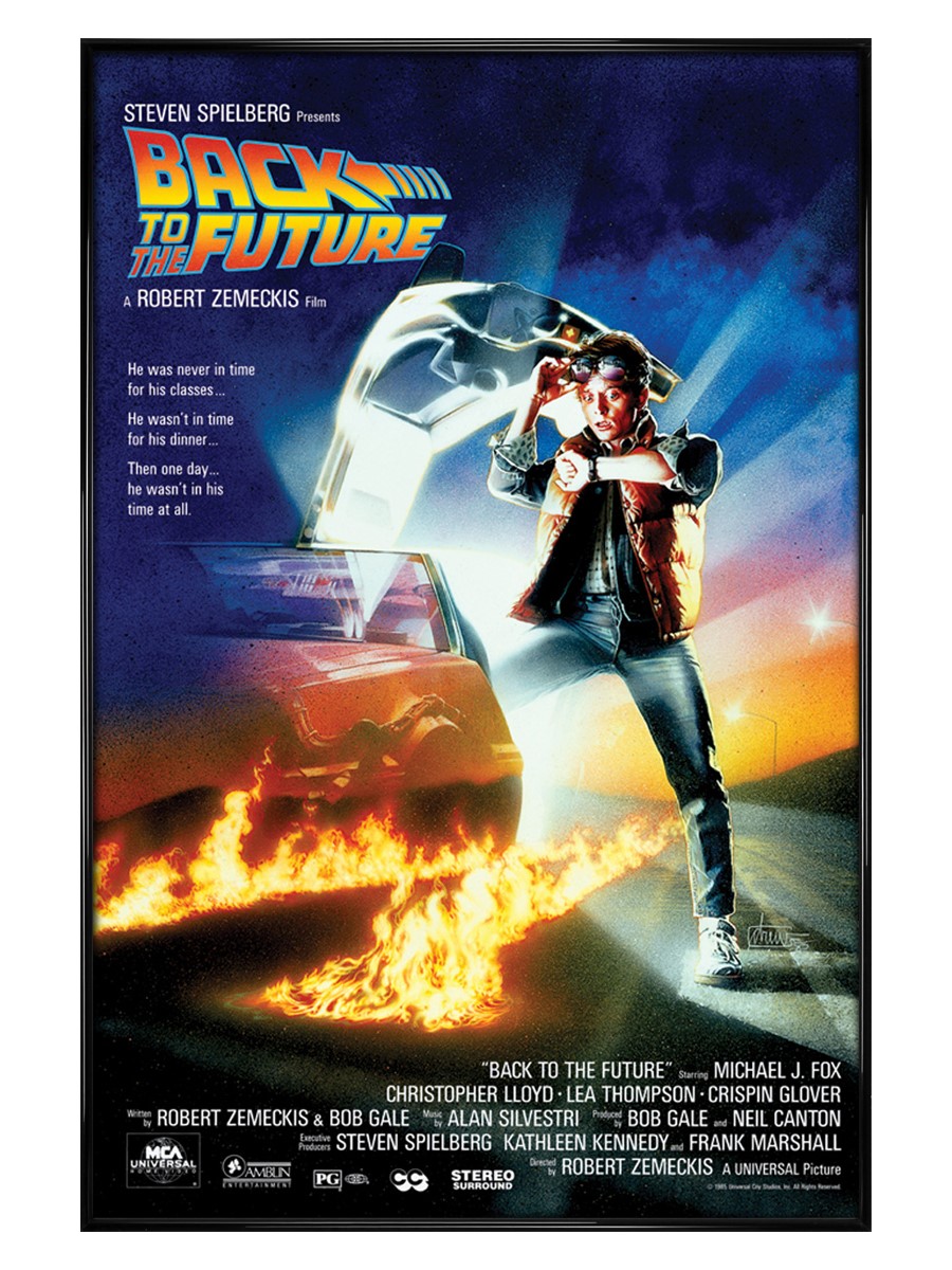 Gloss Black Framed Back To The Future Movie Score Back To The Future Poster Buy Online