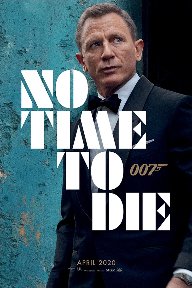 No Time To Die Azure Teaser James Bond Poster Buy Online