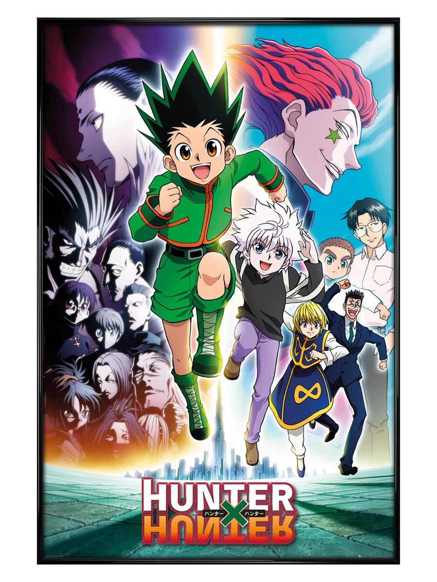 Gloss Black Framed Running Hunter X Hunter Poster Buy Online