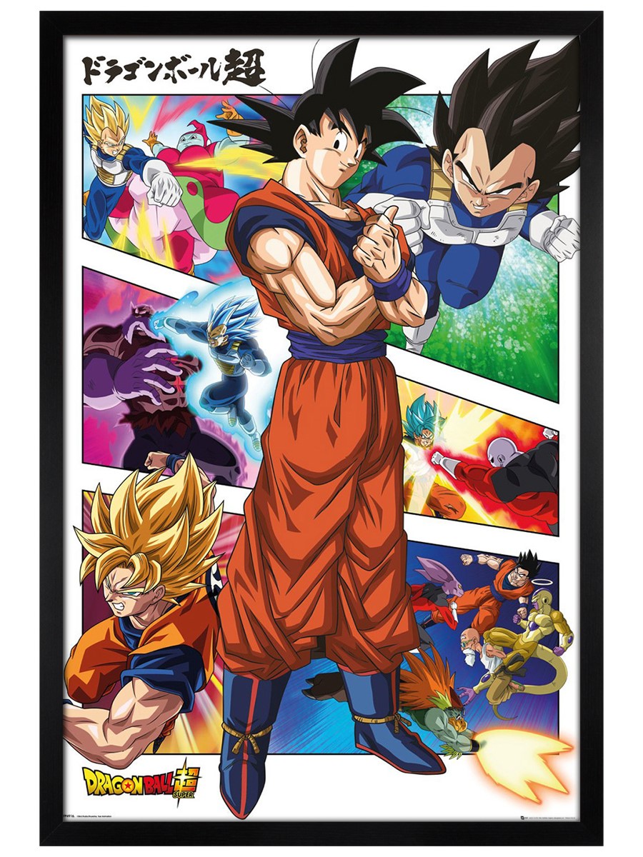 Black Wooden Framed Super Panels Dragon Ball Poster Buy Online