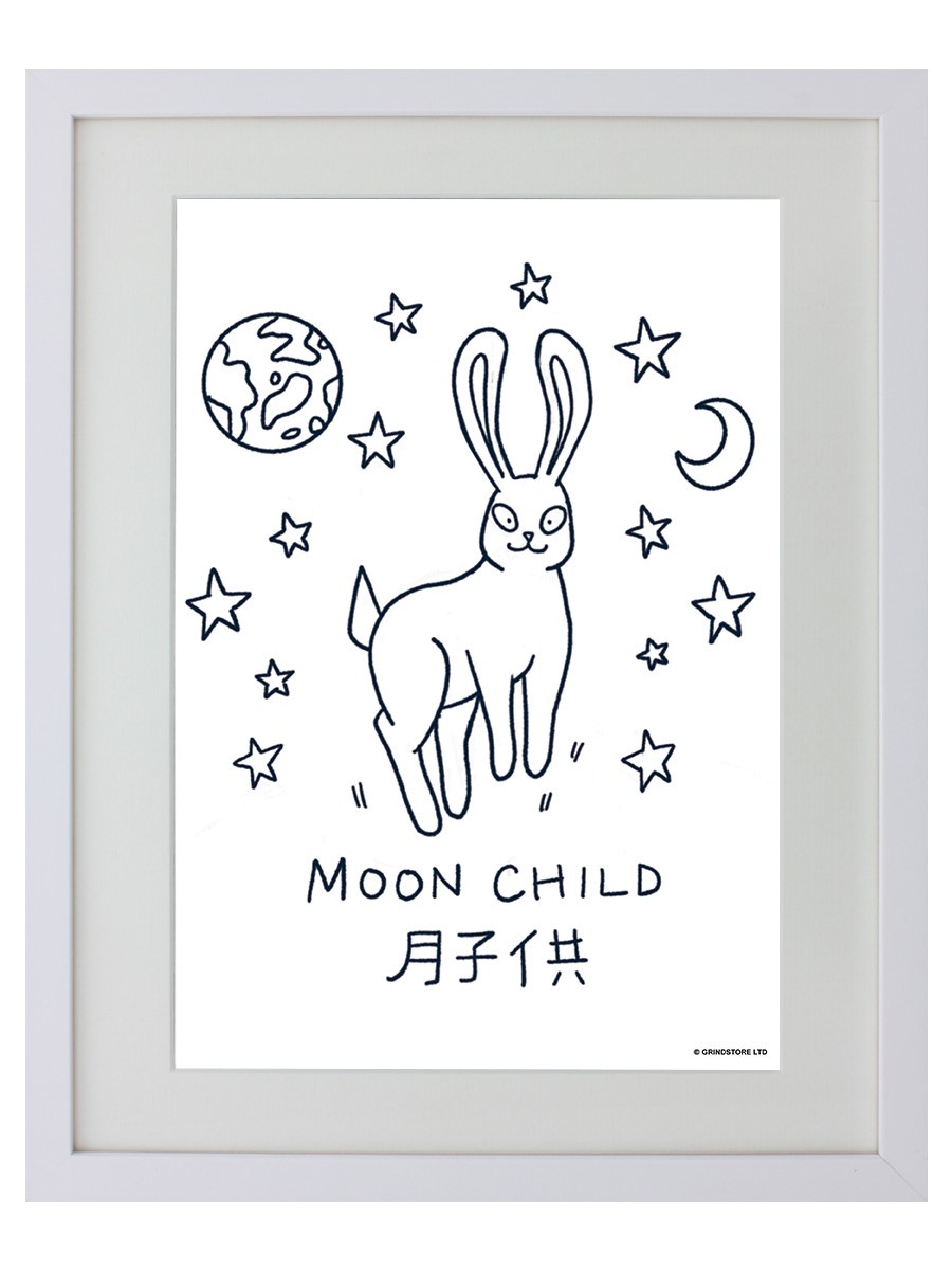 Moon Child Kawaii Bunny Poster Buy Online