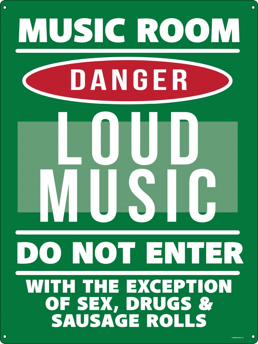 warning loud music